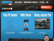 Tablet Screenshot of joystixpro.com